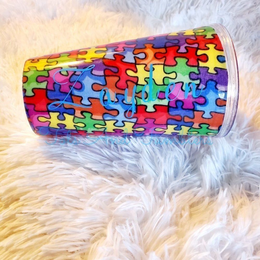 Custom Autism Awareness 16oz Double Insulated
